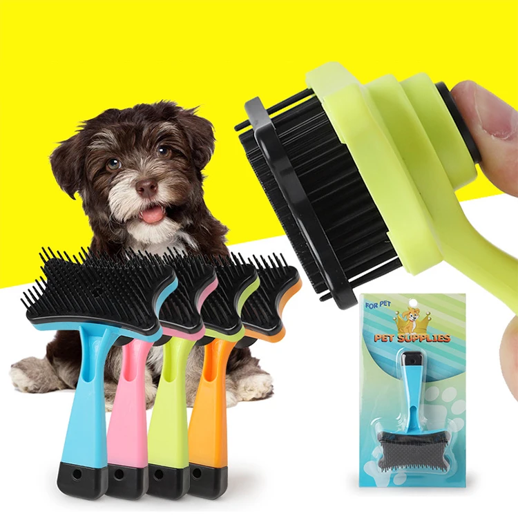 

Amazon Best Seller Self-cleaning Dog Pet Grooming Brush, Pink/blue/yellow/orange