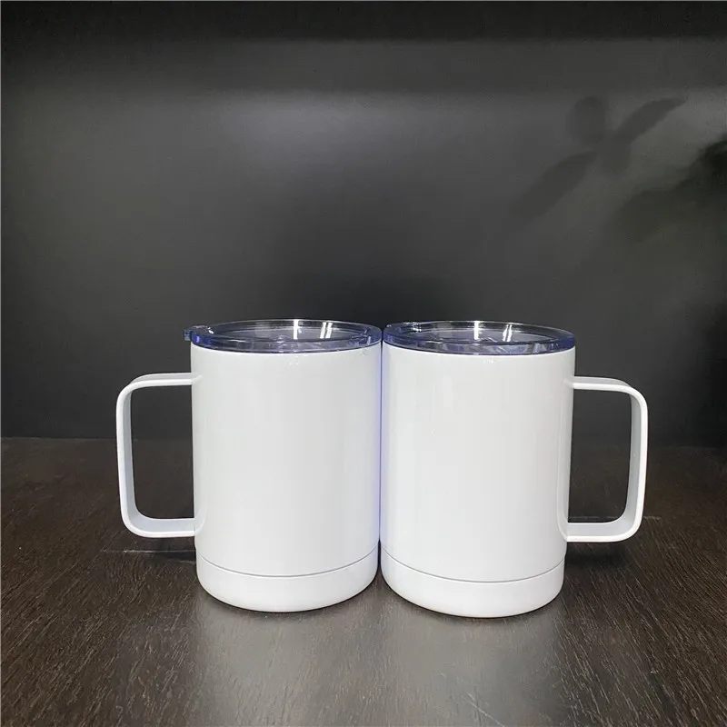 

Free shipping 10oz double wall Vacuum Insulated Stainless Steel US warehouse sublimation Coffee Mug Cup for sale, As picture or custom