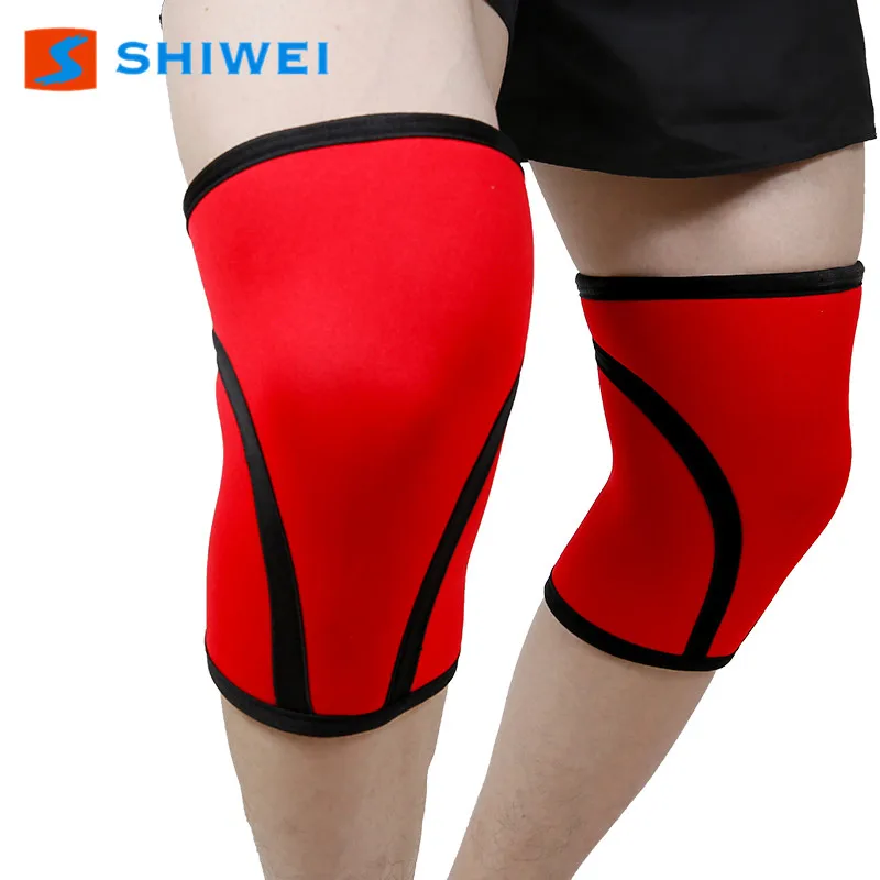 

SHIWEI-2101#Neoprene knee brace support for Weightlifting, Powerlifting, Red