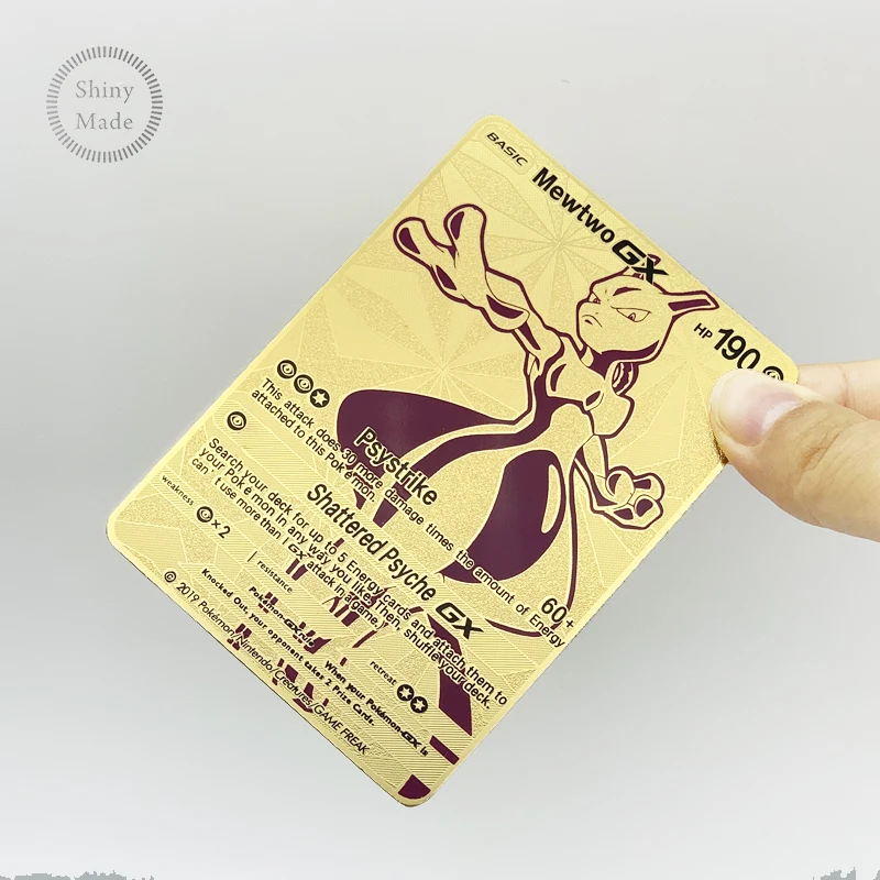 

Inventory!!!Carte Pokemon EX Gold Fan Made Custom Metal Card