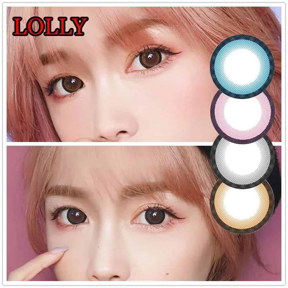 

Big Size 14.5mm color contact lens Dolly Eye Look Cosmetic colored eye contact lenses LOLLY
