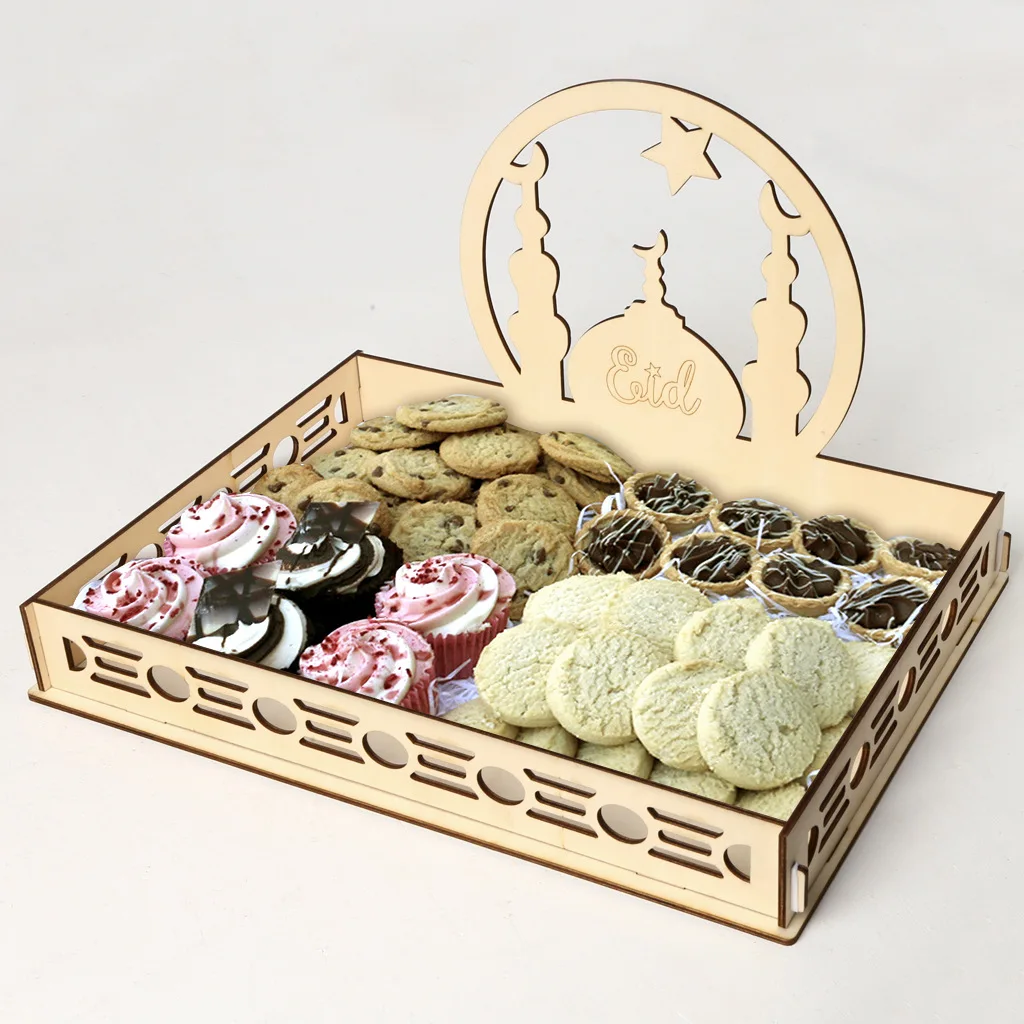 Details about   Ramadan Kareem Table Decor Home Eid Mubarak Gift Box Dessert Tray Craft Islam 