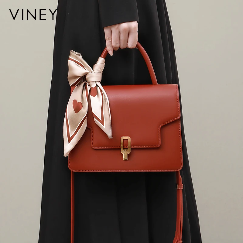 

2022 New Fashion Wedding Gift Genuine Leather Woman Luxury Handbag Crossbody Ladies Hand Bags, Red