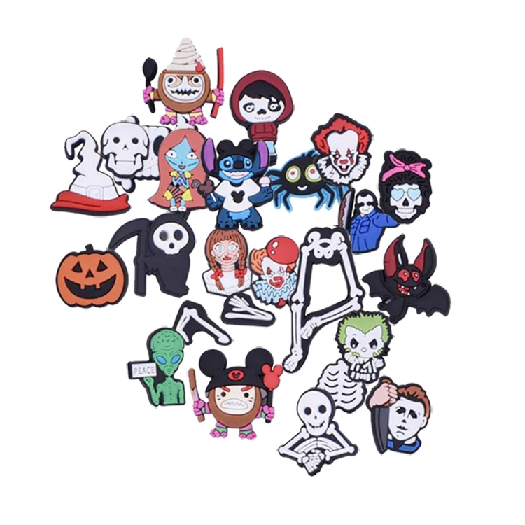 

Cartoon Shoes Buckle Accessories Buttons Sandals Croc Charms Pvc Soft Rubber Garden Shoe Charms Jewelry, As pictures show