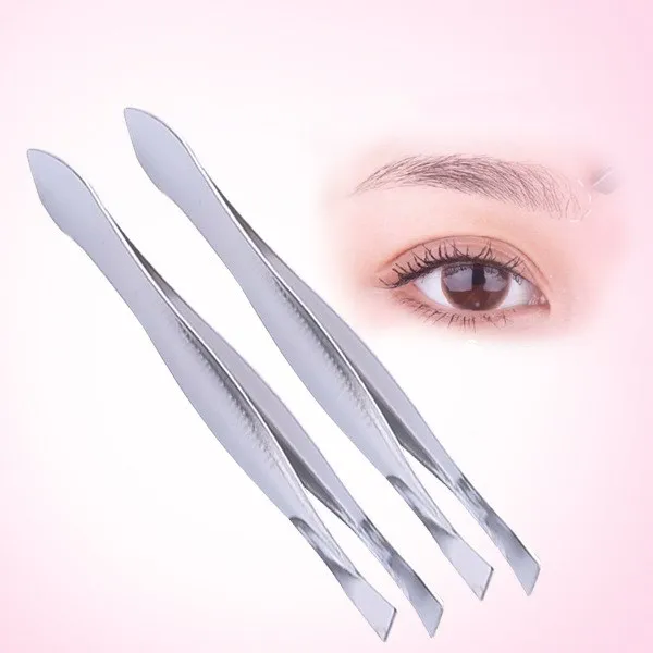 

Customized Stainless Steel Straight Nose Angle Tweezers Polish Finish Eyebrow Use Manicure Tweezers Serrated, Iron