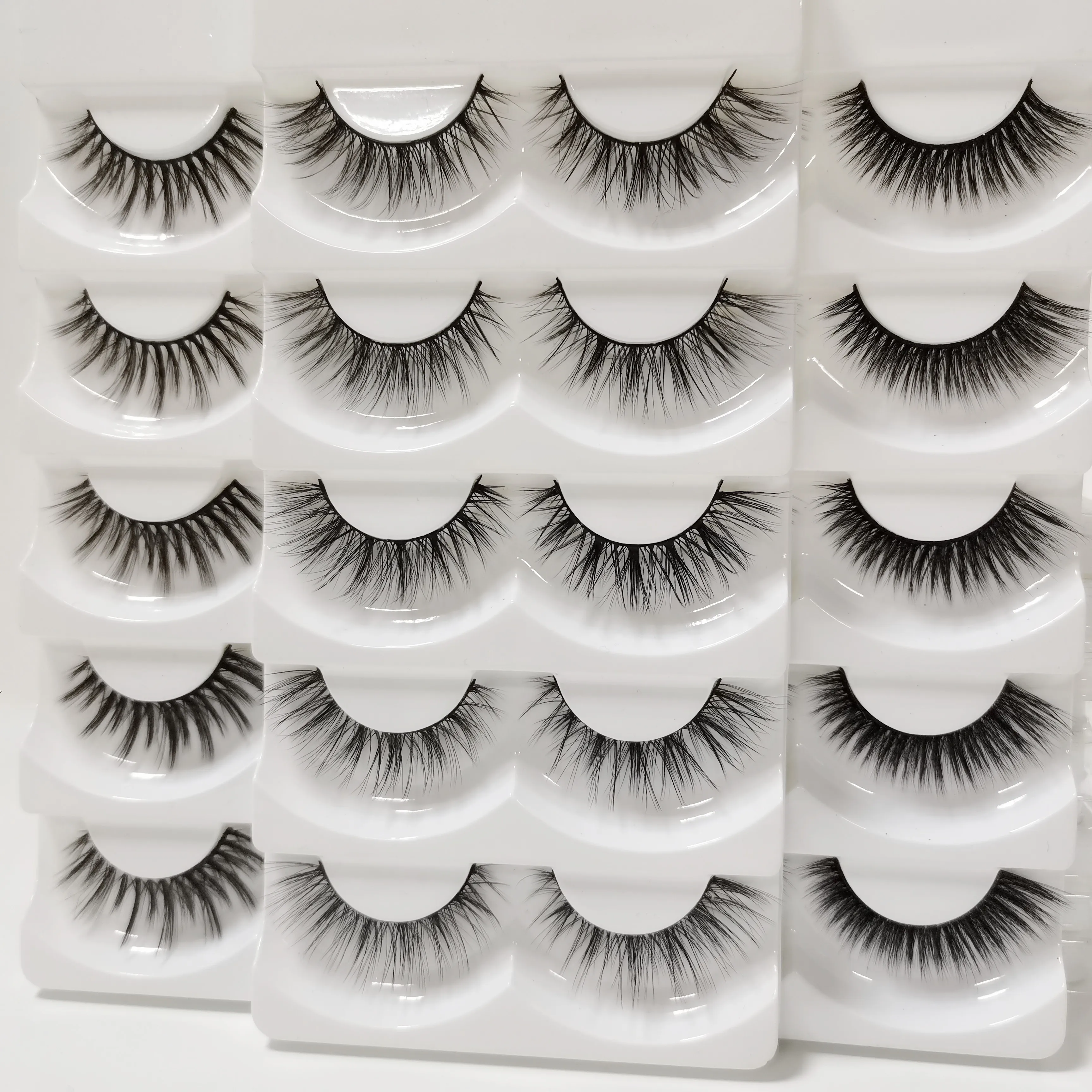 

3D silk faux mink eyelashes create your own brand eyelashes faux mink lash with private label eyelashes
