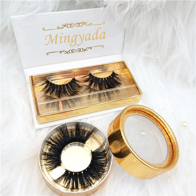

wholesale many styles Custom eyelash packaging boxes 100% real mink eyelashes 25 mm lashes 3d mink eyelash vendor, Nature black