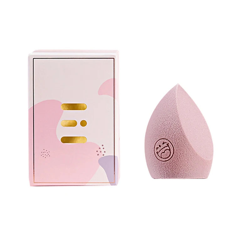 

Instagram Pop Single Cute Foundation Smile Taro Makeup Blender Pink Beauty Sponge with Gift Box Powder Puff, Mlik tea/taro purple/peach pink