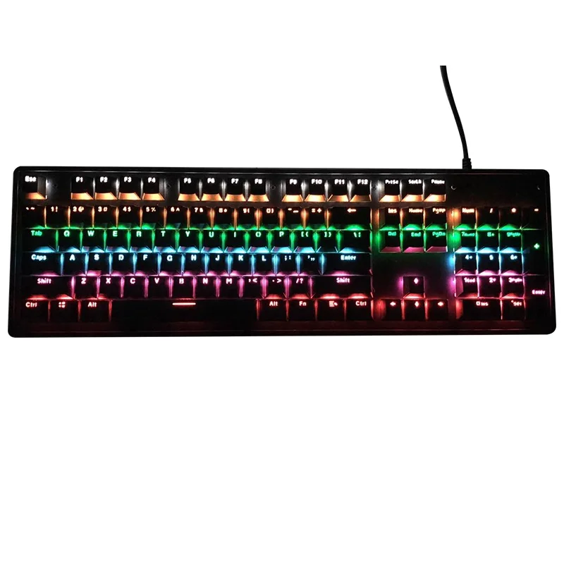 

BUBM Mechanical USB Wired Multimedia Adjustable RGB LED Gamer Gaming Keyboard