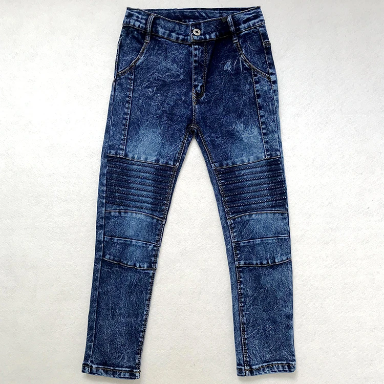 

2021 New style fashion washed kids pants boys jeans blue denim little boy jeans