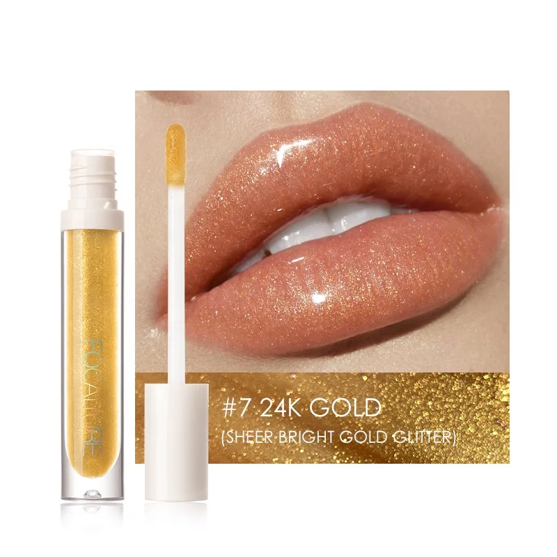 

FOCALLURE 2020 Newest Non-sticky Texture Lipgloss Makeup Low MOQ Shiny Long Lasting Lip Glaze Wholesale