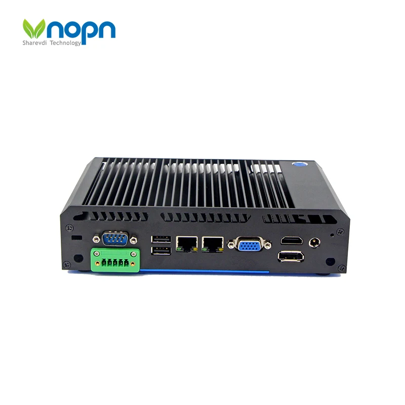 

J1900 N2940 2*HD dual 3*COM fanless Embedded ubuntu dual RJ45 industrial mini pc with GPIO