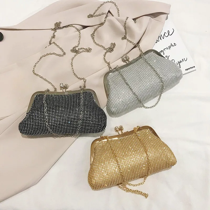 

QY6570-1 2021 Nigerian style women rhinestone party clutch bags purses and handbags