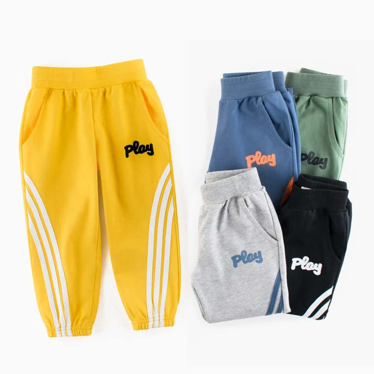 

2021 Comfortable Pants For Boys Kids With Pockets Rope Trousers Solid Embroidered Navvy Truck Cord