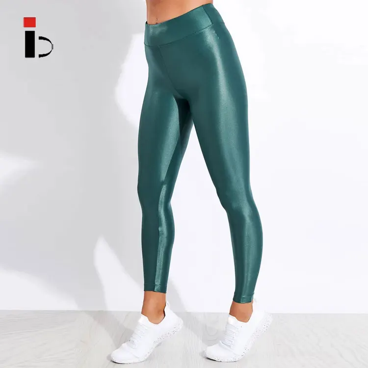 Green Shiny Leggings 