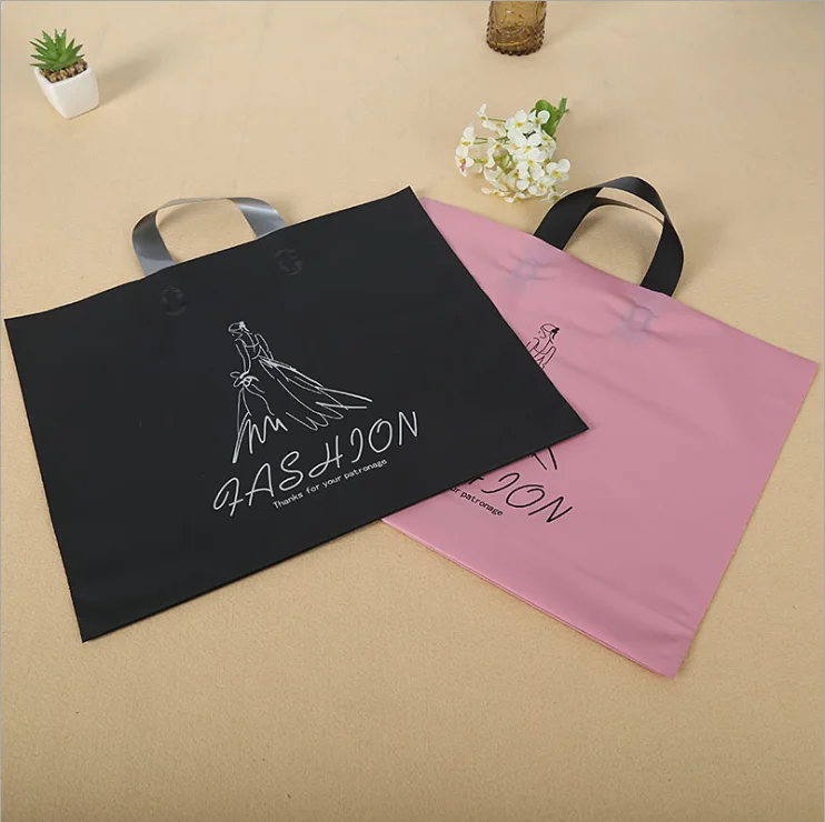 
Luxury custom logo biodegradable waterproof shopping packaging plastic bags 