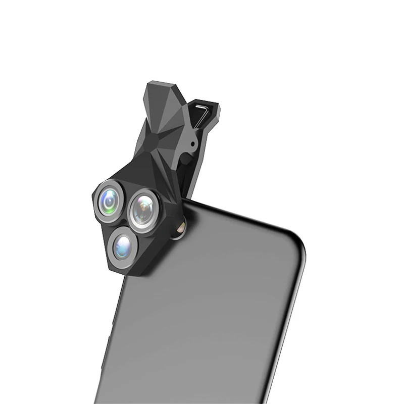 Cell Phone Camera Lens 16.5mm 0.65x Hd Wide Angle Lens 20x Macro 3 In 1