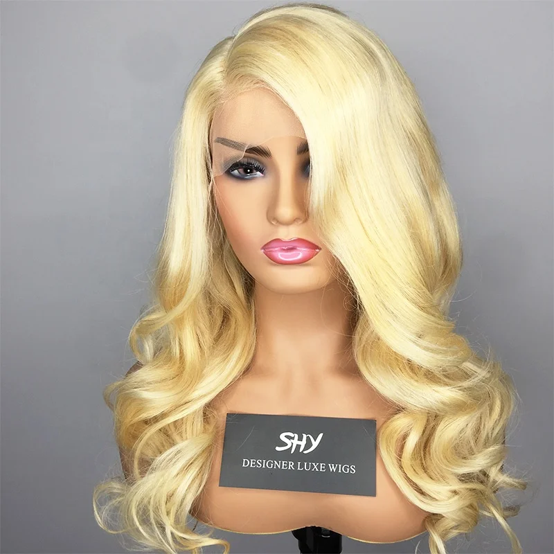 

peruvian hair body wave cambodian lace wigs honey blonde human hair wig