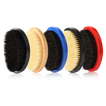 

Private Label 100% boar bristle 360 wave brush beard brushes, Natural wood, red, black, green, blue, purple, or customize