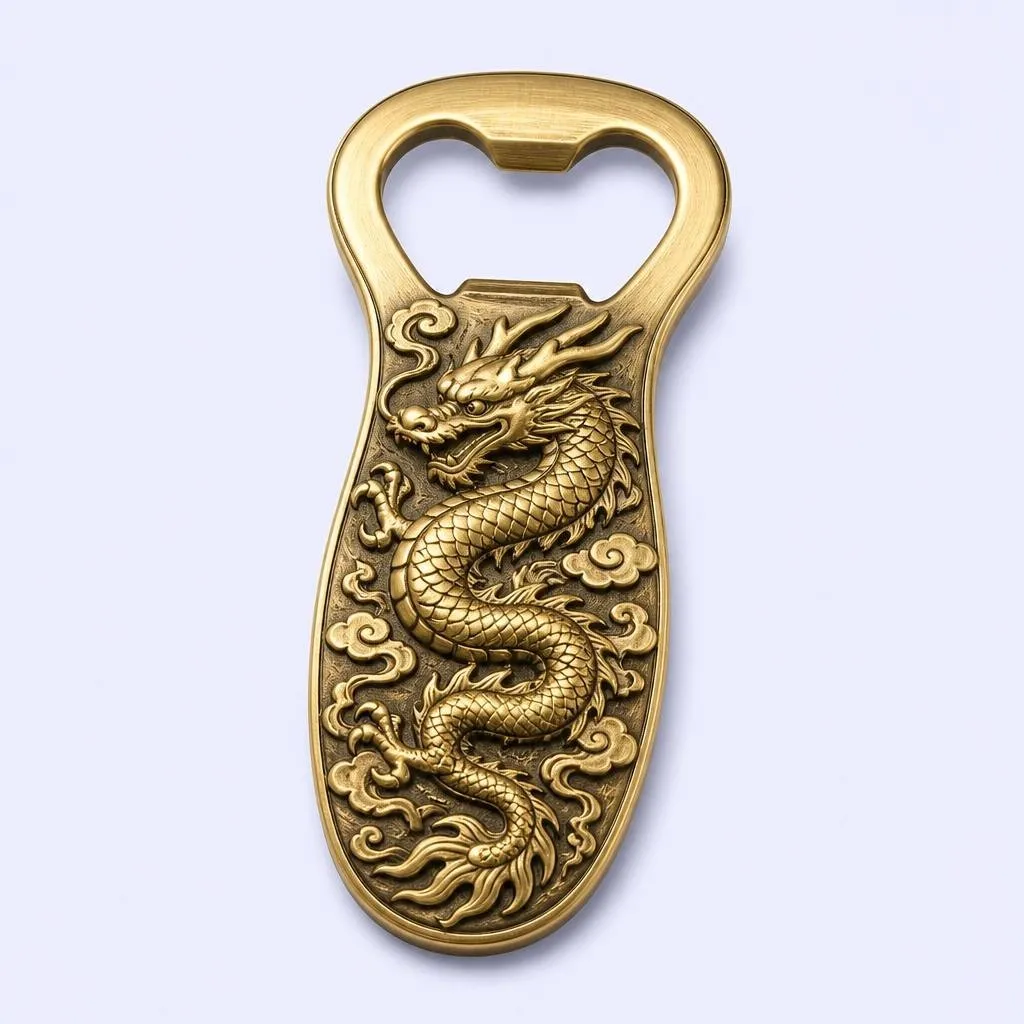 Antique bronze dragon bottle opener