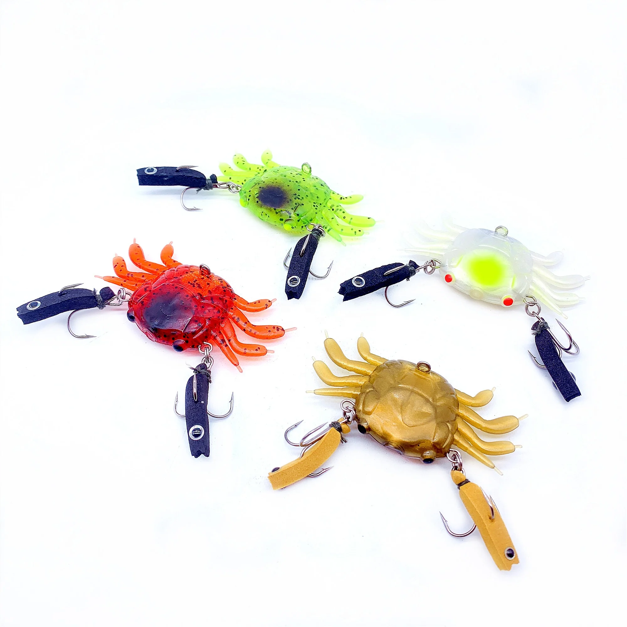 

45mm/65mm Soft Plastic Fishing lure Simulation Crab Lures for Bass Trout Crab Fishing Biat