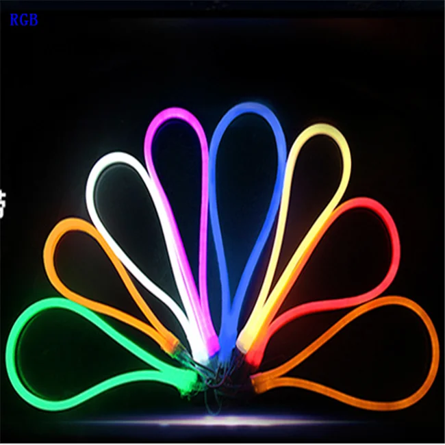 Underwater RGB red blue green yellow pink orange amber white RGB 12V 24V 110V 220V Led Neon Rope Outdoor Led Strip