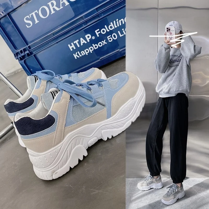 

2021 Women Casual Shoes Sneakers Fashion Sneakers Breathable Women's Shoes Female Summer Comrfortable Platform Shoes Women