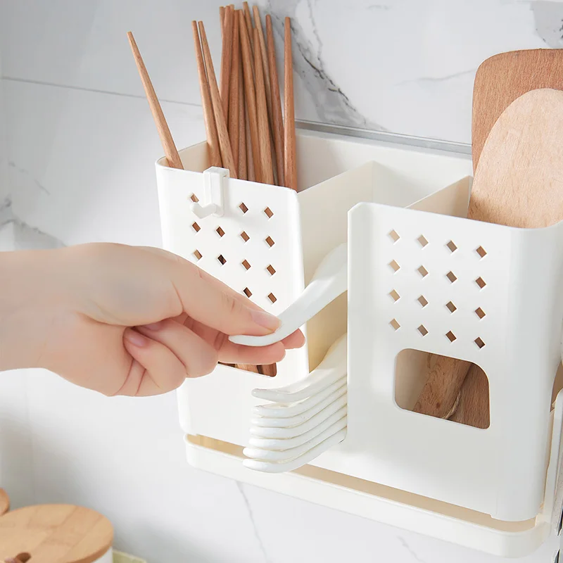 

luxury kitchenware chopsticks plastic cutlery holder box cage rack storage box