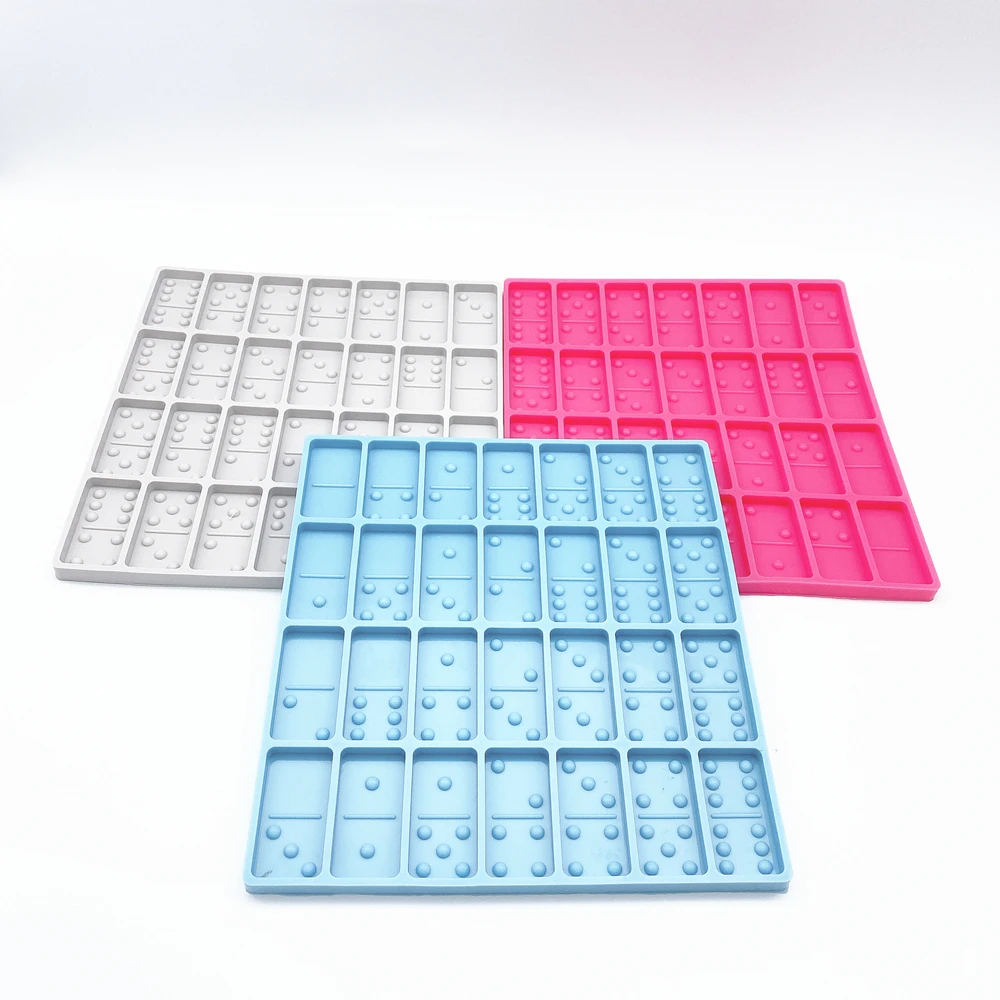 

5044 DIY epoxy resin dominoe mold domino card mold silicone mold for domino card hand making