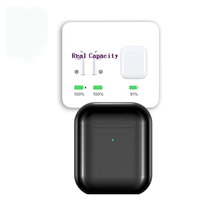 

2019 new model i800 wireless charging touch control earphones bt5.0, White