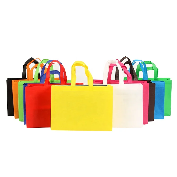 

Tote Non Woven Foldable Handle Shopping Bags Reusable Eco Friendly, Customized