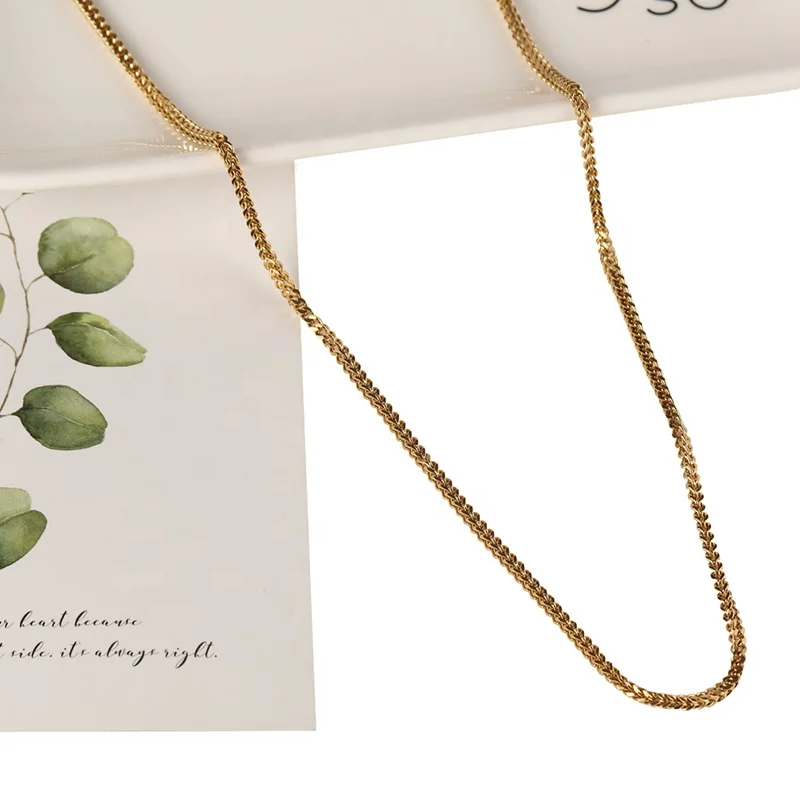 

Minimalist Twist Punk Hiphop Cuban Jewelry Link Chain Gold Necklace for Men