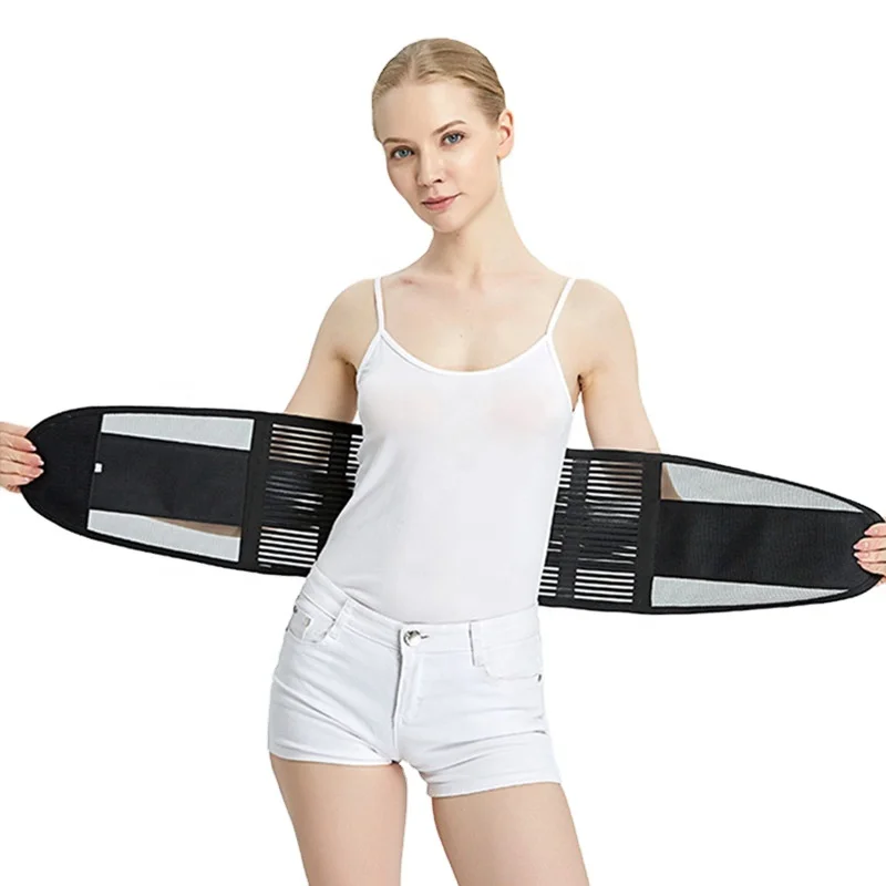 

Custom Wholesale Shaping Slimming Body Adjustable Fitness Stomach Belt Women Tummy Waist Trimmer With Logo, Black