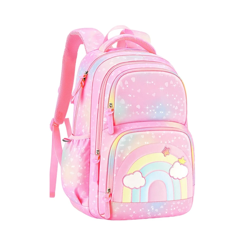 

High Quality Large Capacity Waterproof Anti Theft Girl School Bag Stylish Kids School Cute Backpack, Pink,purple