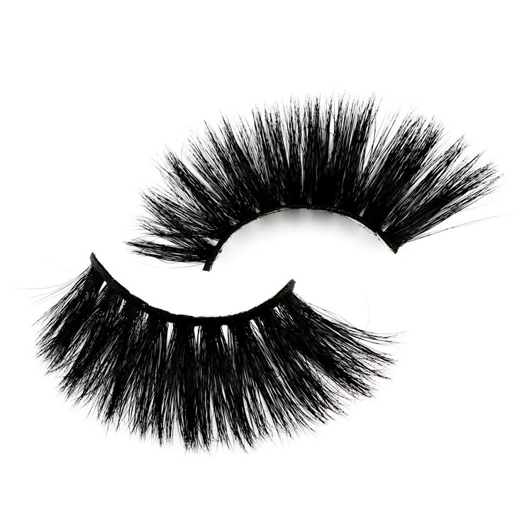 

Wholesale private label beautiful soft 5d 25mm fluffy real mink eyelashes