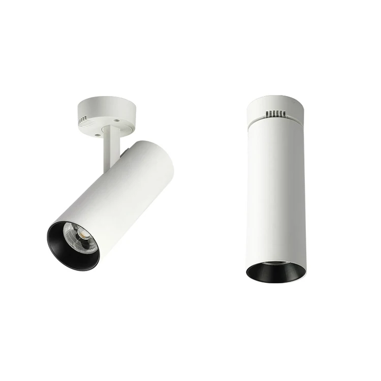 Modern LED COB Ceiling Spotlights Surface Mounted Track Lights for Malls Supermarkets Home Offices Background Wall Lighting