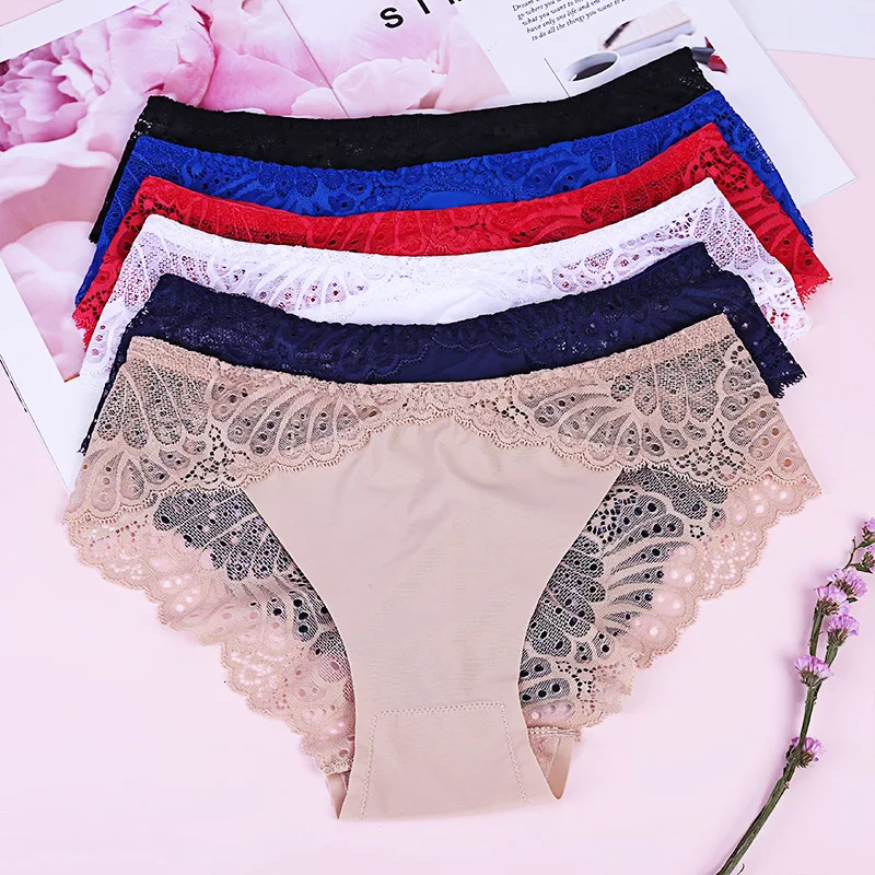 

cotton panties Boxed low waist lace ladies seamless sexy panties hip briefs
