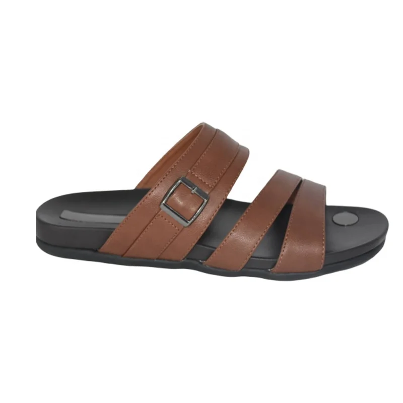 

2021 Wholesale Hot Fashion Shoes Flats Women Slipper Men Sandal And Slipper, Brown