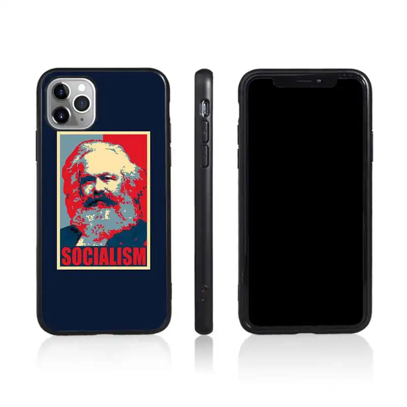 

Karl Marx Socialism Shockproof mobile phone case for iphone, Black