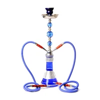 

2019 New Factory Wholesale Big Chicha Pipe Shisha Hookah with Ceramic Bowl and 2 Hose for Home Bar and Special Occasion Smoking