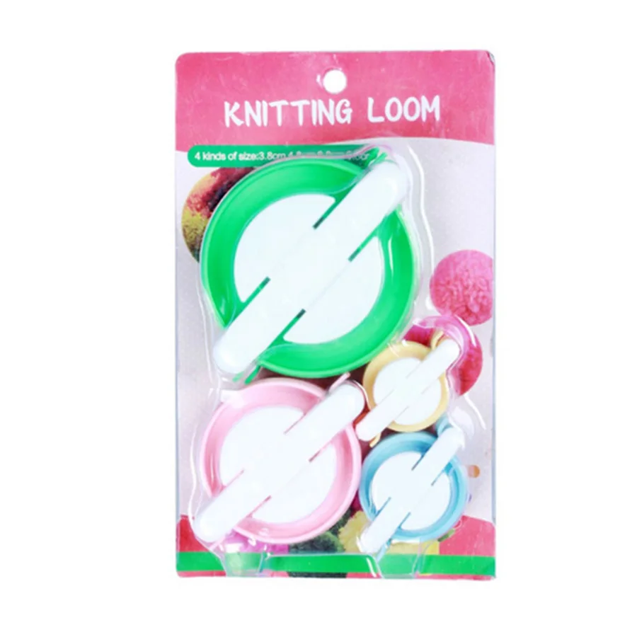 

wholesale plastic knitting loom set pompom maker kit for pom pom fluff ball wool