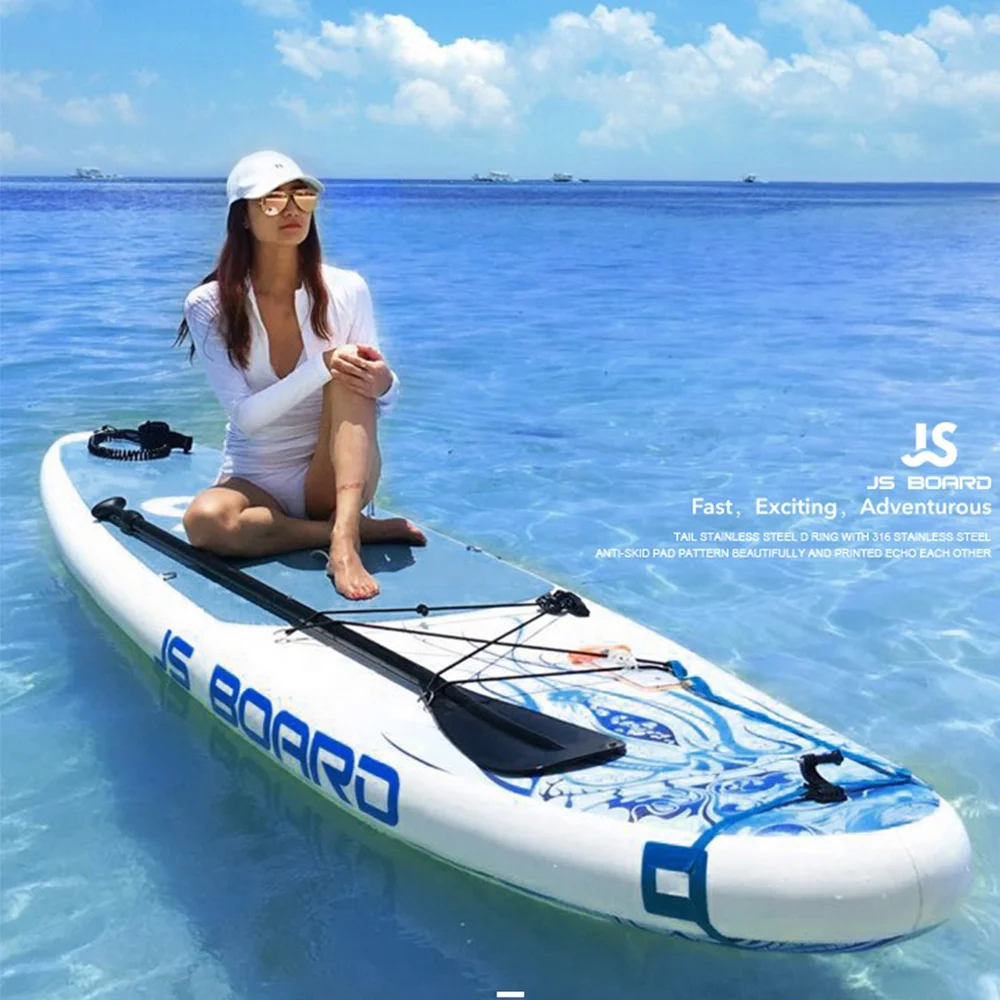 

Top-quality excellent printing ISUP inflatable stand up paddle board racing SUP boards, White
