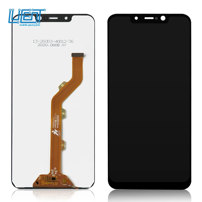 

touch screen digitizer assembly replacement for tecno spark 3 kb7 screen for tecno spark 3 lcd, Black