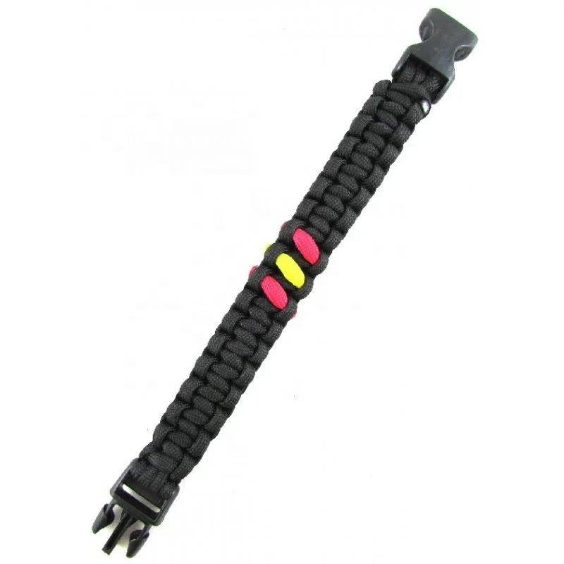 

manufacturer wholesale rainbow paracord bracelets, handmade red yellow spanish flag paracode bracelet spain, National flags
