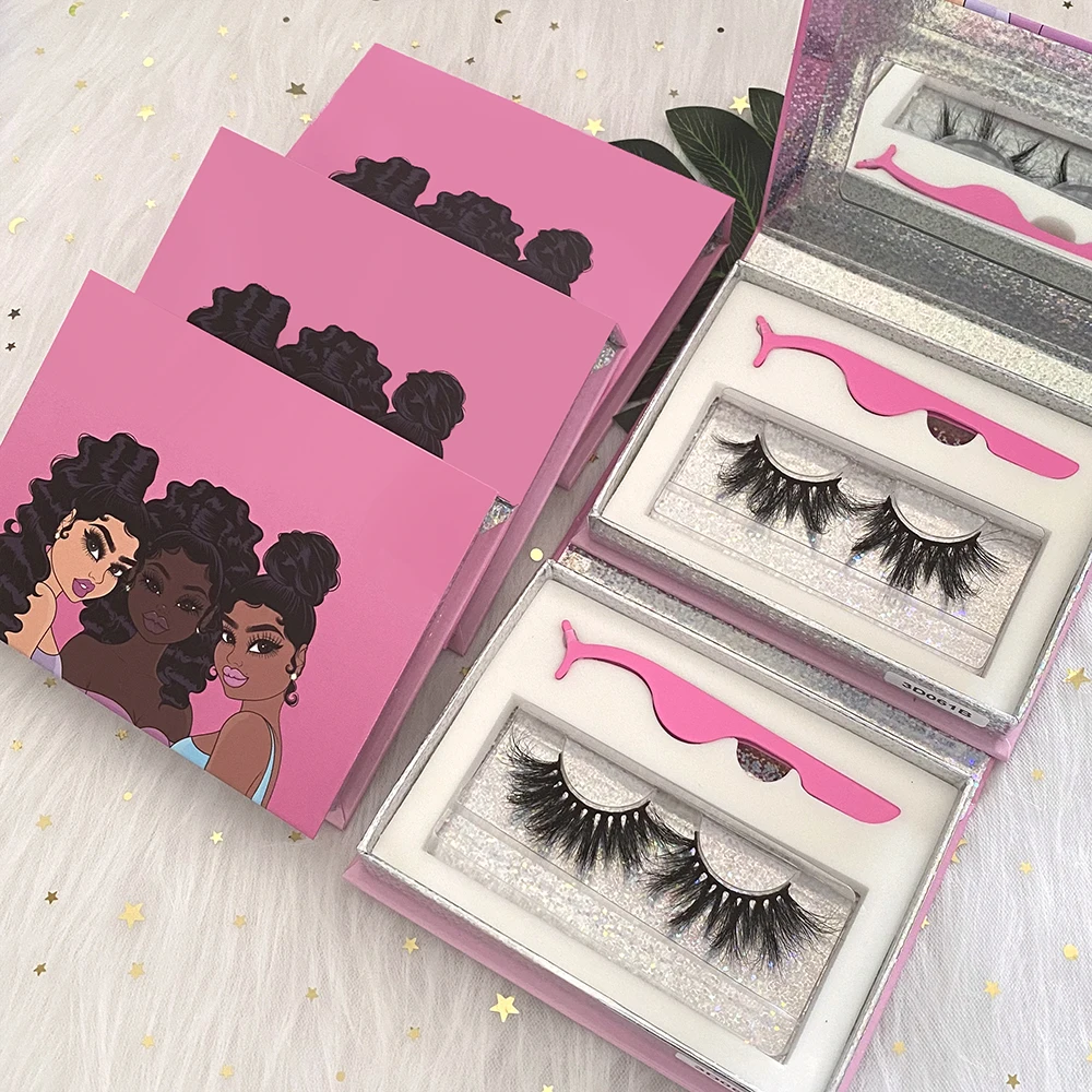 

Wholesale Own Brand Mink Eyelashes 3D Mink Lashes, Black