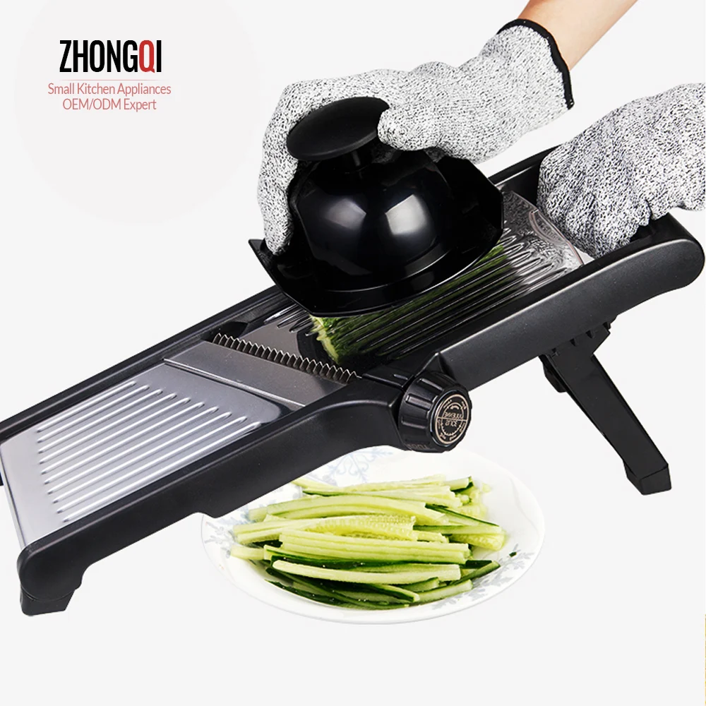 

Amazon Hot Selling Kitchen Vegetable Cutter Slicer 4 in 1 Multifunction Vegetable Chopper, Black