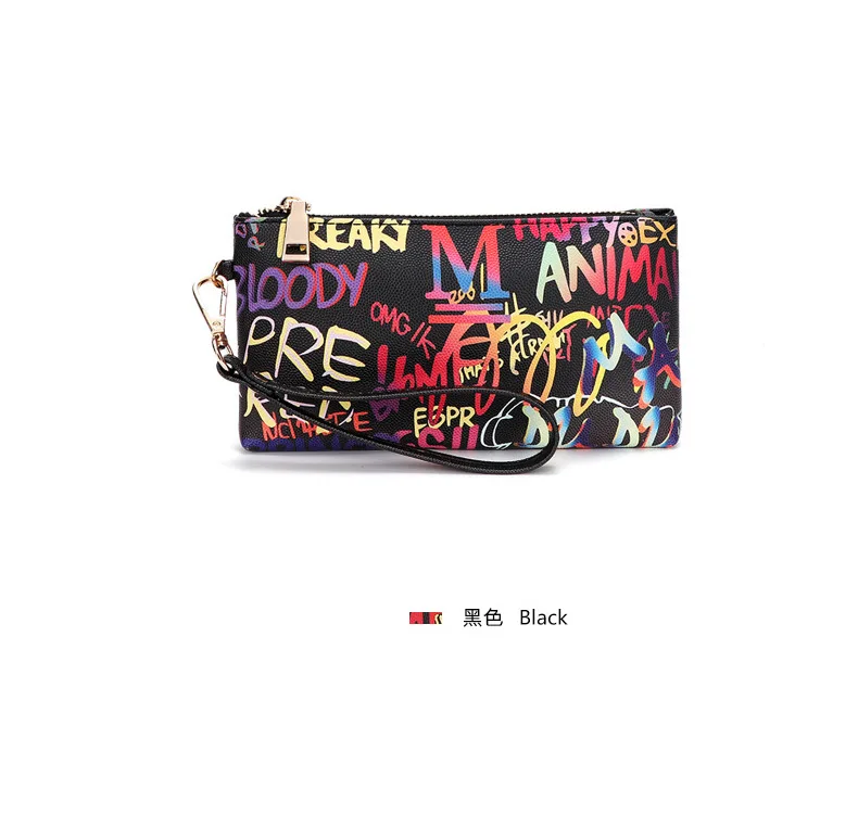 

2020I factory wholesale small print purses graffiti woman handbag bag ready to ship