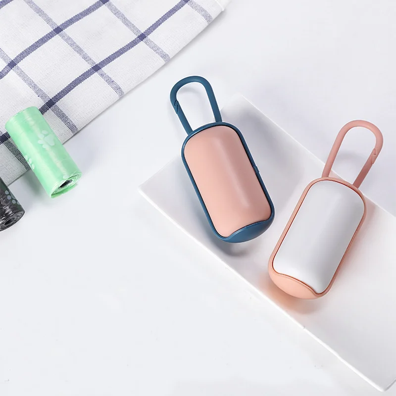 

Wholesale Durable Plastic Poop Bag Dispenser with Disposable Pet Waste Bags, As picture