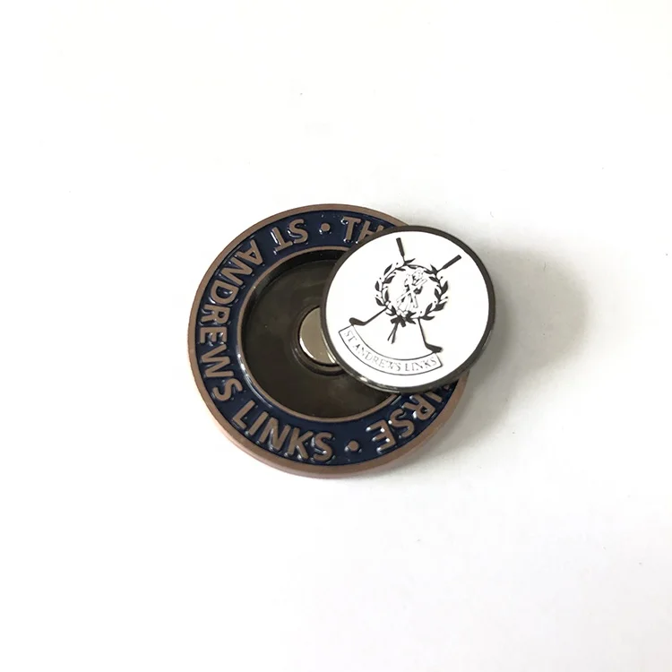 

Manufacture high quality factory price fashion custom design chip coins metal chip coins for golf, Customized