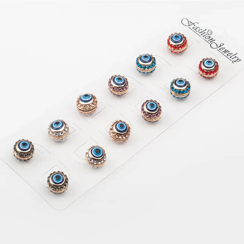 

2021 Sailing Jewelry Islam Muslim Hijab Silk Scarf Strong Magnet Eye Pin Muslim Pearl Geometric Corsage Eye Brooch